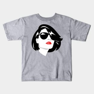 beautiful short hair girl Kids T-Shirt